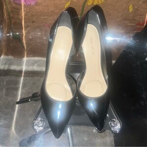 Nine West Black Patent Pointed Toe Heels